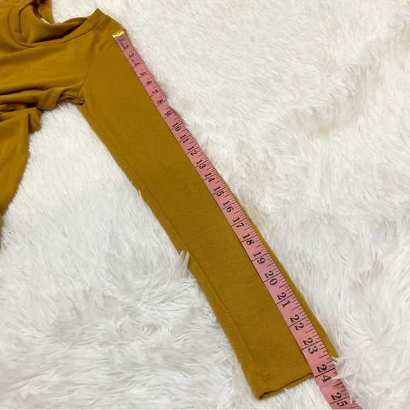Women’s Reborn J Mustard Yellow Tunic Sweater Size Small - Picture 7 of 7